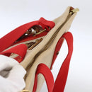 LOUIS VUITTON Antigua Cabas MM Tote Bag Canvas Beige Red M40035 LV Auth ka2790-6