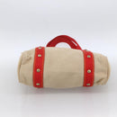 LOUIS VUITTON Antigua Cabas MM Tote Bag Canvas Beige Red M40035 LV Auth ka2790-5