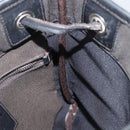 PRADA Shoulder Bag Canvas Brown Silver Auth ka2796-19