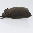 PRADA Shoulder Bag Canvas Brown Silver Auth ka2796-4