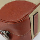 PRADA Tote Bag Canvas Beige Silver Auth ka2799-15