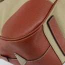 PRADA Tote Bag Canvas Beige Silver Auth ka2799-17