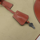 PRADA Tote Bag Canvas Beige Silver Auth ka2799-9