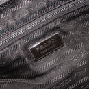 PRADA Tote Bag Canvas Beige Silver Auth ka2799-20