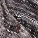 PRADA Tote Bag Canvas Beige Silver Auth ka2799-23