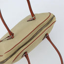 PRADA Tote Bag Canvas Beige Silver Auth ka2799-6