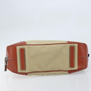 PRADA Tote Bag Canvas Beige Silver Auth ka2799-5