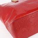 LOUIS VUITTON Monogram Vernis Reade PM Hand Bag Red Rouge M91088 LV Auth ka280-14