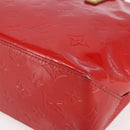 LOUIS VUITTON Monogram Vernis Reade PM Hand Bag Red Rouge M91088 LV Auth ka280-15