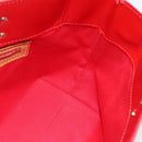 LOUIS VUITTON Monogram Vernis Reade PM Hand Bag Red Rouge M91088 LV Auth ka280-18
