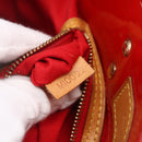 LOUIS VUITTON Monogram Vernis Reade PM Hand Bag Red Rouge M91088 LV Auth ka280-12