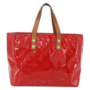 LOUIS VUITTON Monogram Vernis Reade PM Hand Bag Red Rouge M91088 LV Auth ka280-2