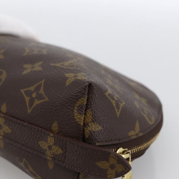 LOUIS VUITTON Monogram Trousse Demi Ronde Cosmetic Pouch M47520 LV Auth ka2800