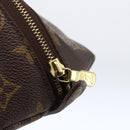 LOUIS VUITTON Monogram Trousse Demi Ronde Cosmetic Pouch M47520 LV Auth ka2800-8