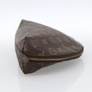 LOUIS VUITTON Monogram Trousse Demi Ronde Cosmetic Pouch M47520 LV Auth ka2800-4