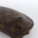 LOUIS VUITTON Monogram Trousse Demi Ronde Cosmetic Pouch M47520 LV Auth ka2800-7