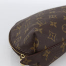 LOUIS VUITTON Monogram Trousse Demi Ronde Cosmetic Pouch M47520 LV Auth ka2800-14