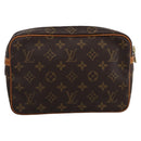 LOUIS VUITTON Monogram Compiegne 23 Clutch Bag M51847 LV Auth ka2802-2