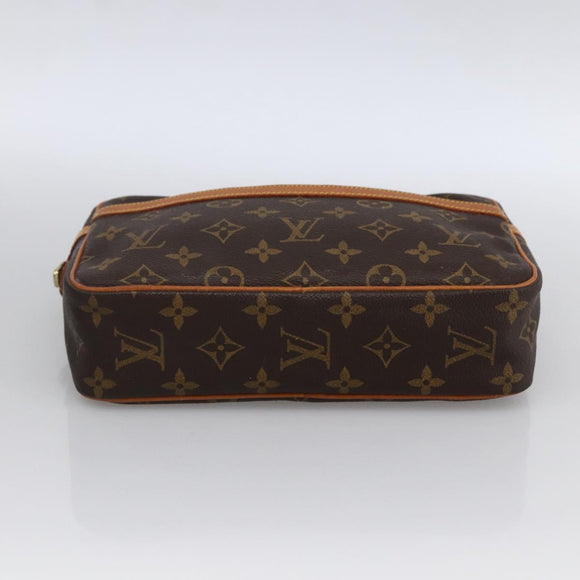 LOUIS VUITTON Monogram Compiegne 23 Clutch Bag M51847 LV Auth ka2802