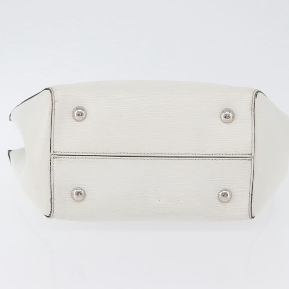 LOUIS VUITTON Epi Saint Jacques Hand Bag White M50045 LV Auth ka2804