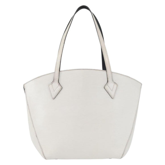 LOUIS VUITTON Epi Saint Jacques Hand Bag White M50045 LV Auth ka2804