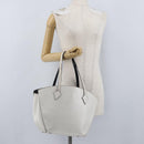 LOUIS VUITTON Epi Saint Jacques Hand Bag White M50045 LV Auth ka2804-27