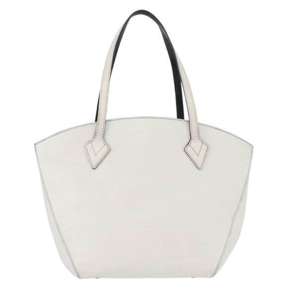 LOUIS VUITTON Epi Saint Jacques Hand Bag White M50045 LV Auth ka2804