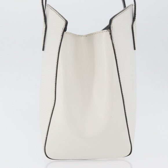 LOUIS VUITTON Epi Saint Jacques Hand Bag White M50045 LV Auth ka2804