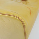 LOUIS VUITTON Monogram Vernis Houston Hand Bag Beige M91004 LV Auth ka2805-10