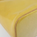 LOUIS VUITTON Monogram Vernis Houston Hand Bag Beige M91004 LV Auth ka2805-11