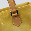 LOUIS VUITTON Monogram Vernis Houston Hand Bag Beige M91004 LV Auth ka2805-15