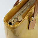 LOUIS VUITTON Monogram Vernis Houston Hand Bag Beige M91004 LV Auth ka2805-16