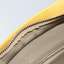 LOUIS VUITTON Monogram Vernis Houston Hand Bag Beige M91004 LV Auth ka2805-17