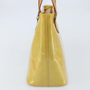 LOUIS VUITTON Monogram Vernis Houston Hand Bag Beige M91004 LV Auth ka2805-4