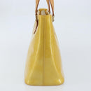 LOUIS VUITTON Monogram Vernis Houston Hand Bag Beige M91004 LV Auth ka2805-5