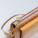 LOUIS VUITTON Monogram Vernis Motto Pouch Marshmallow Pink M91312 LV Auth ka2806-10
