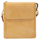 LOUIS VUITTON Monogram Vernis Motto Pouch Marshmallow Pink M91312 LV Auth ka2806-13