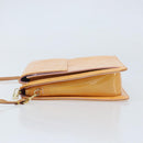 LOUIS VUITTON Monogram Vernis Motto Pouch Marshmallow Pink M91312 LV Auth ka2806-4