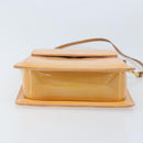LOUIS VUITTON Monogram Vernis Motto Pouch Marshmallow Pink M91312 LV Auth ka2806-5