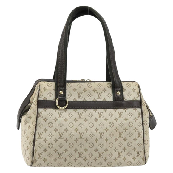 LOUIS VUITTON Monogram Mini Josephine PM Hand Bag Khaki M92215 LV Auth ka2807