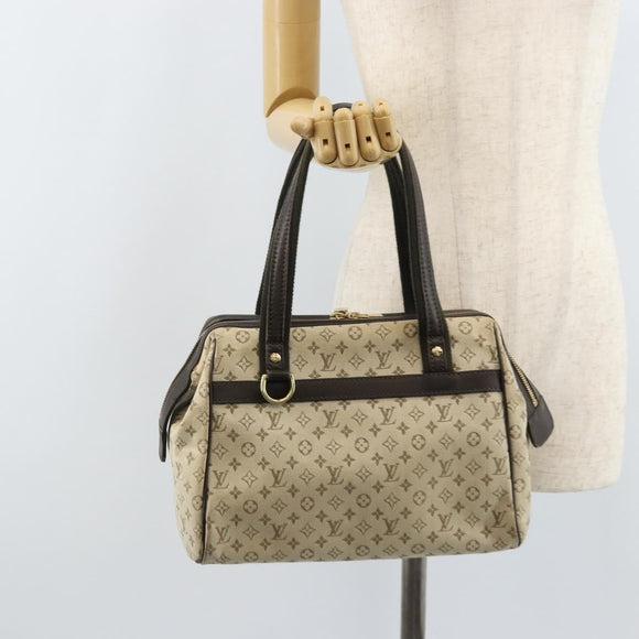 LOUIS VUITTON Monogram Mini Josephine PM Hand Bag Khaki M92215 LV Auth ka2807