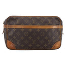 LOUIS VUITTON Monogram Compiegne 28 Clutch Bag M51845 LV Auth ka2808-2