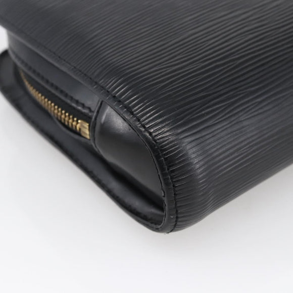 LOUIS VUITTON Epi Orsay Clutch Bag Black M51992 LV Auth ka2810