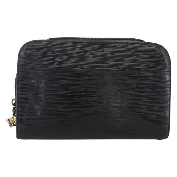 LOUIS VUITTON Epi Orsay Clutch Bag Black M51992 LV Auth ka2810