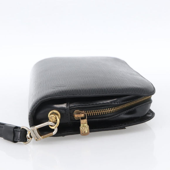 LOUIS VUITTON Epi Orsay Clutch Bag Black M51992 LV Auth ka2810