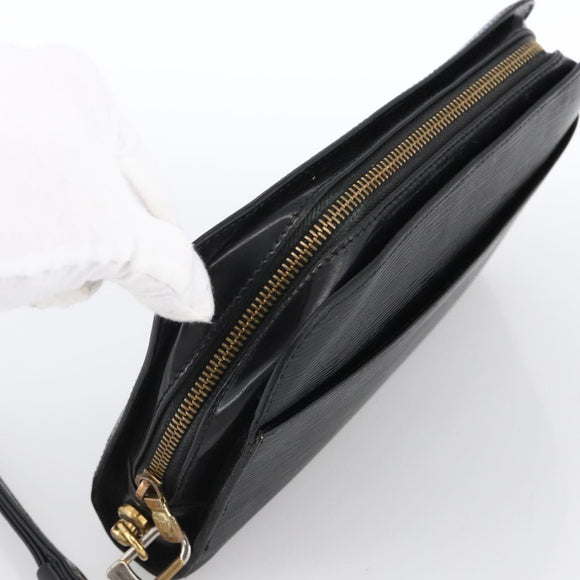 LOUIS VUITTON Epi Orsay Clutch Bag Black M51992 LV Auth ka2810
