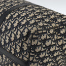 Christian Dior Trotter Canvas Boston Bag Navy Silver Auth ka2812-15