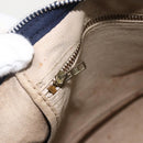 Christian Dior Trotter Canvas Boston Bag Navy Silver Auth ka2812-19