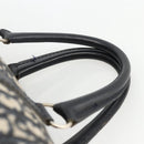 Christian Dior Trotter Canvas Boston Bag Navy Silver Auth ka2812-8
