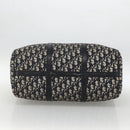 Christian Dior Trotter Canvas Boston Bag Navy Silver Auth ka2812-5